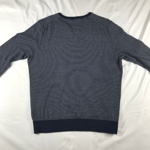 Tommy Hilfiger Men's Linen Cotton Striped Sweater - Picture 3 of 3